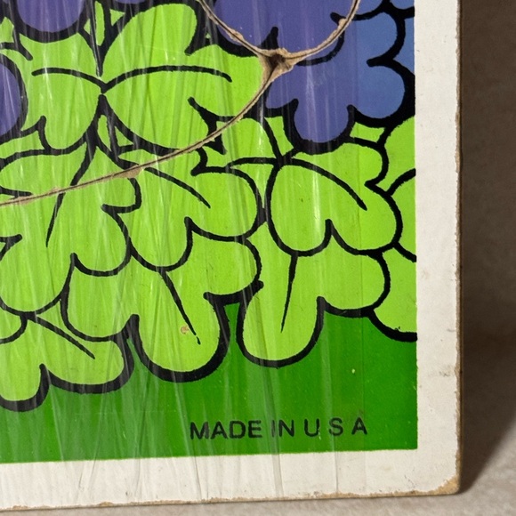 Vintage 1988 PLAYSKOOL Big Bird Wooden PUZZLE Sesame Street Jim Henson 9 Pieces - Picture 3 of 5